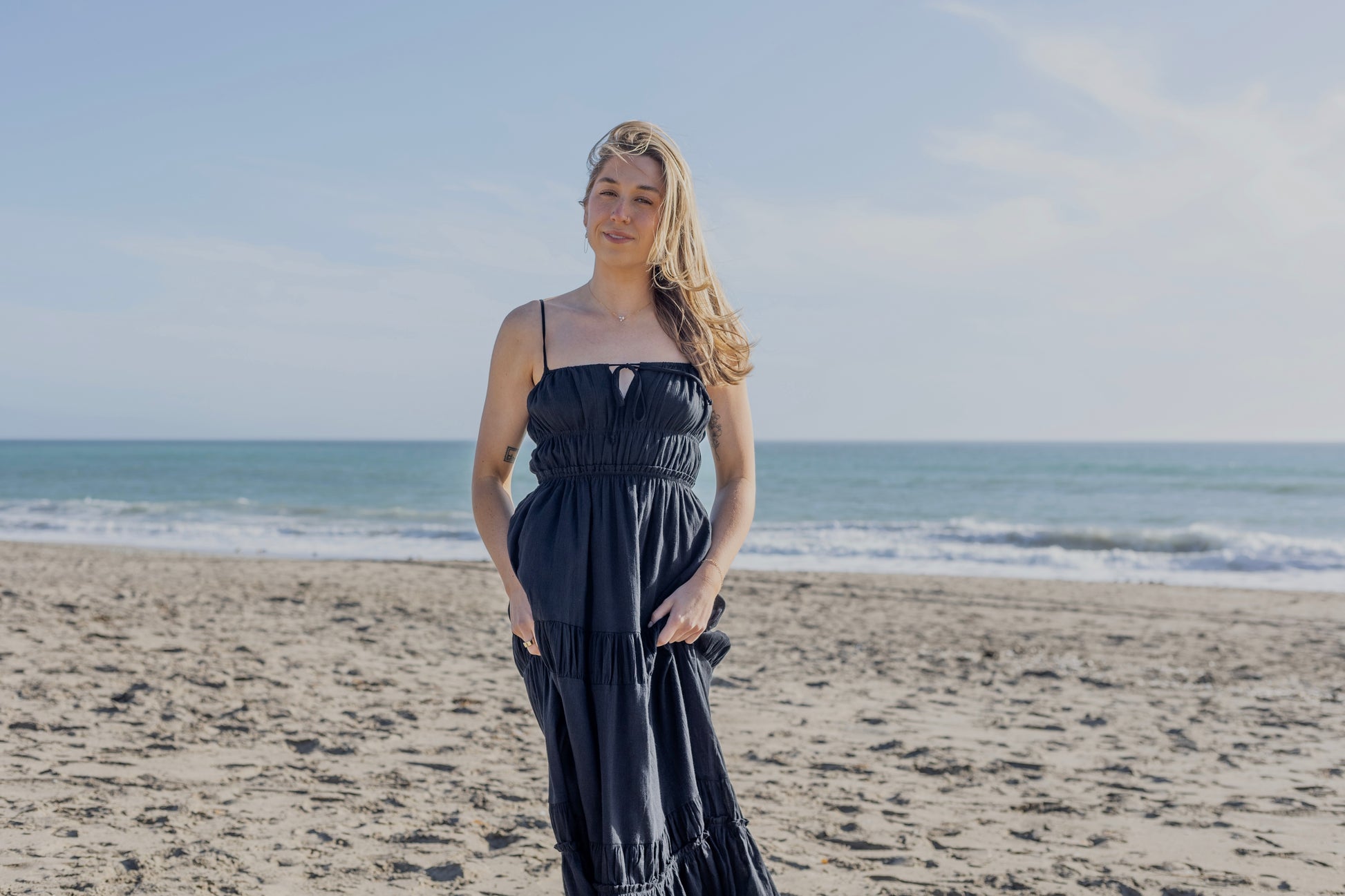 Cotton Tie Front Midi Dress | Jules Street Boutique