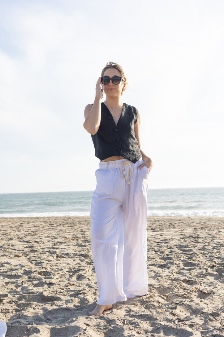 LOOSE FIT LINEN PANTS