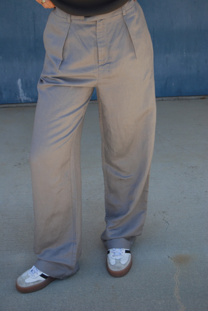LOOSE FIT TROUSERS GREY