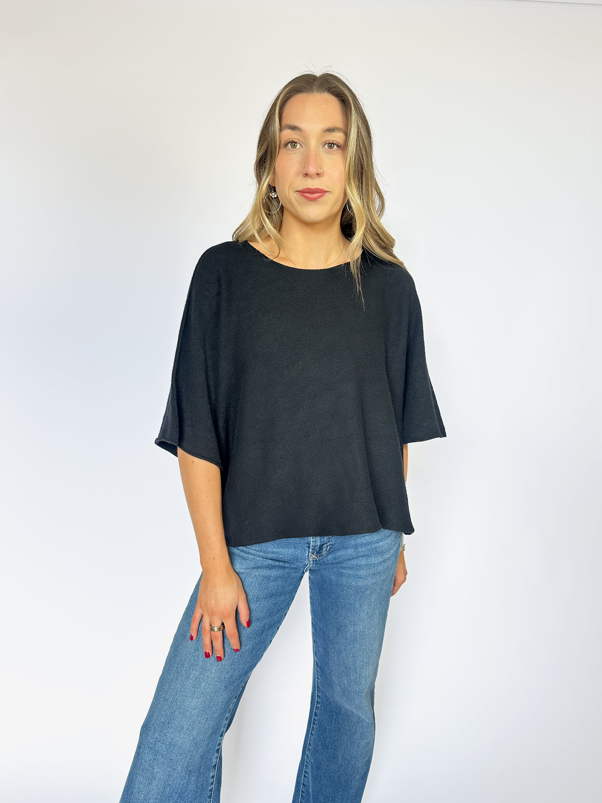 Batwing Sweater Black
