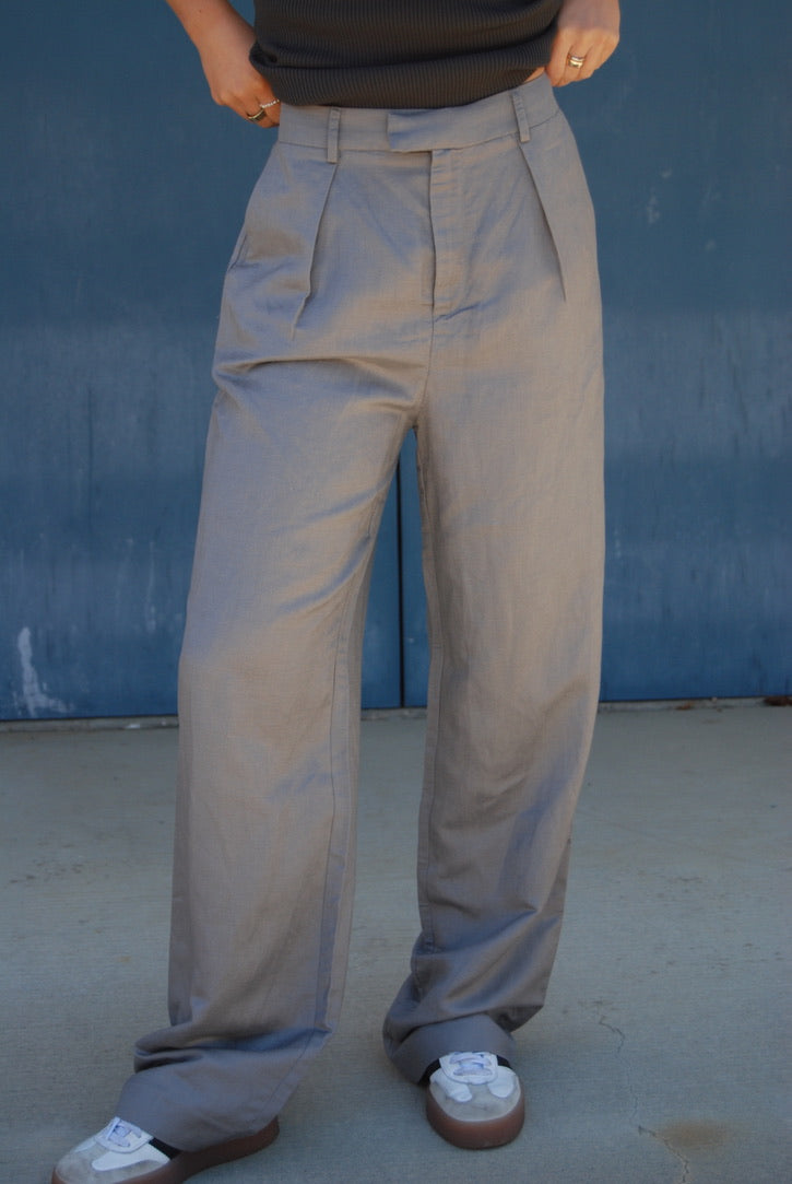 LOOSE FIT TROUSERS GREY