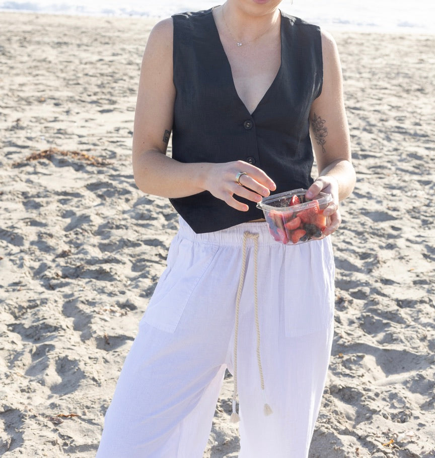 LOOSE FIT LINEN PANTS