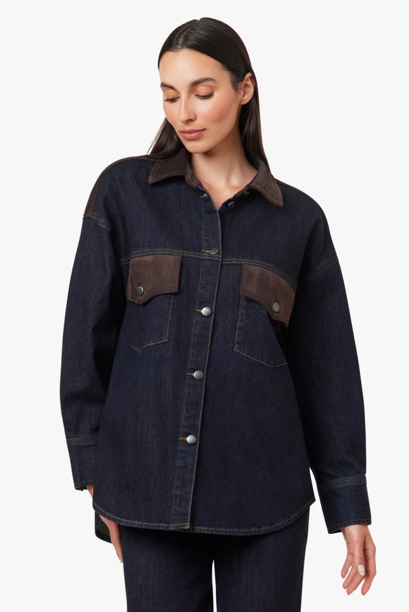 Blaine Suede Shirt Jacket