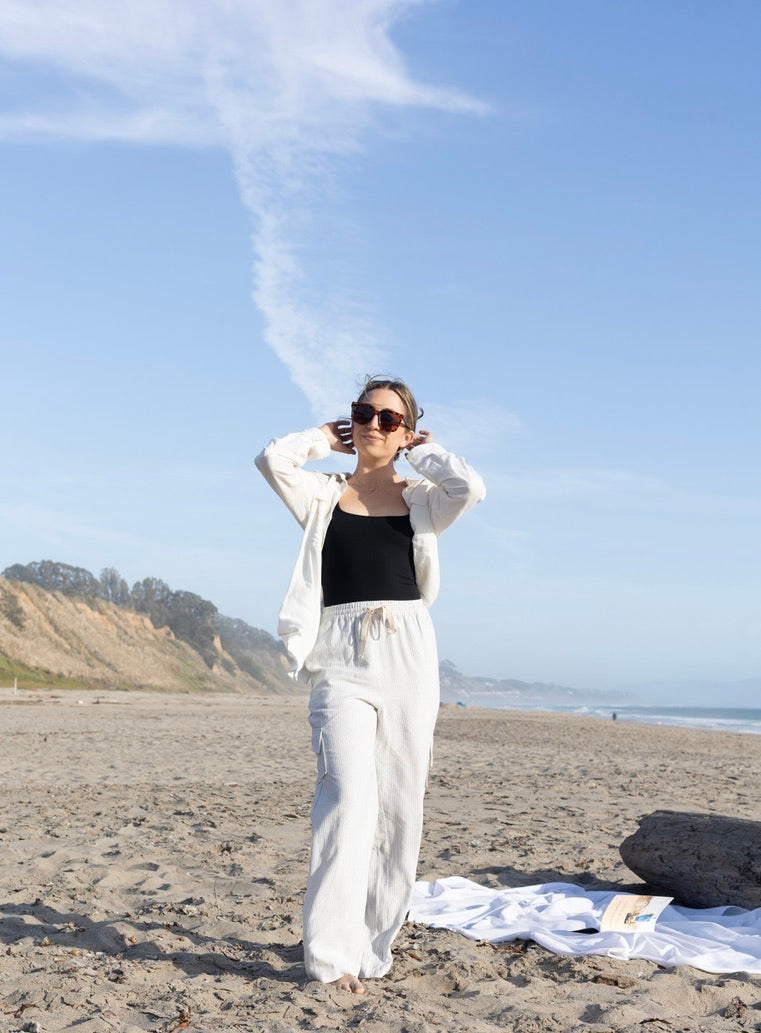 Cleo Pinstripe Pants | Jules Street Boutique