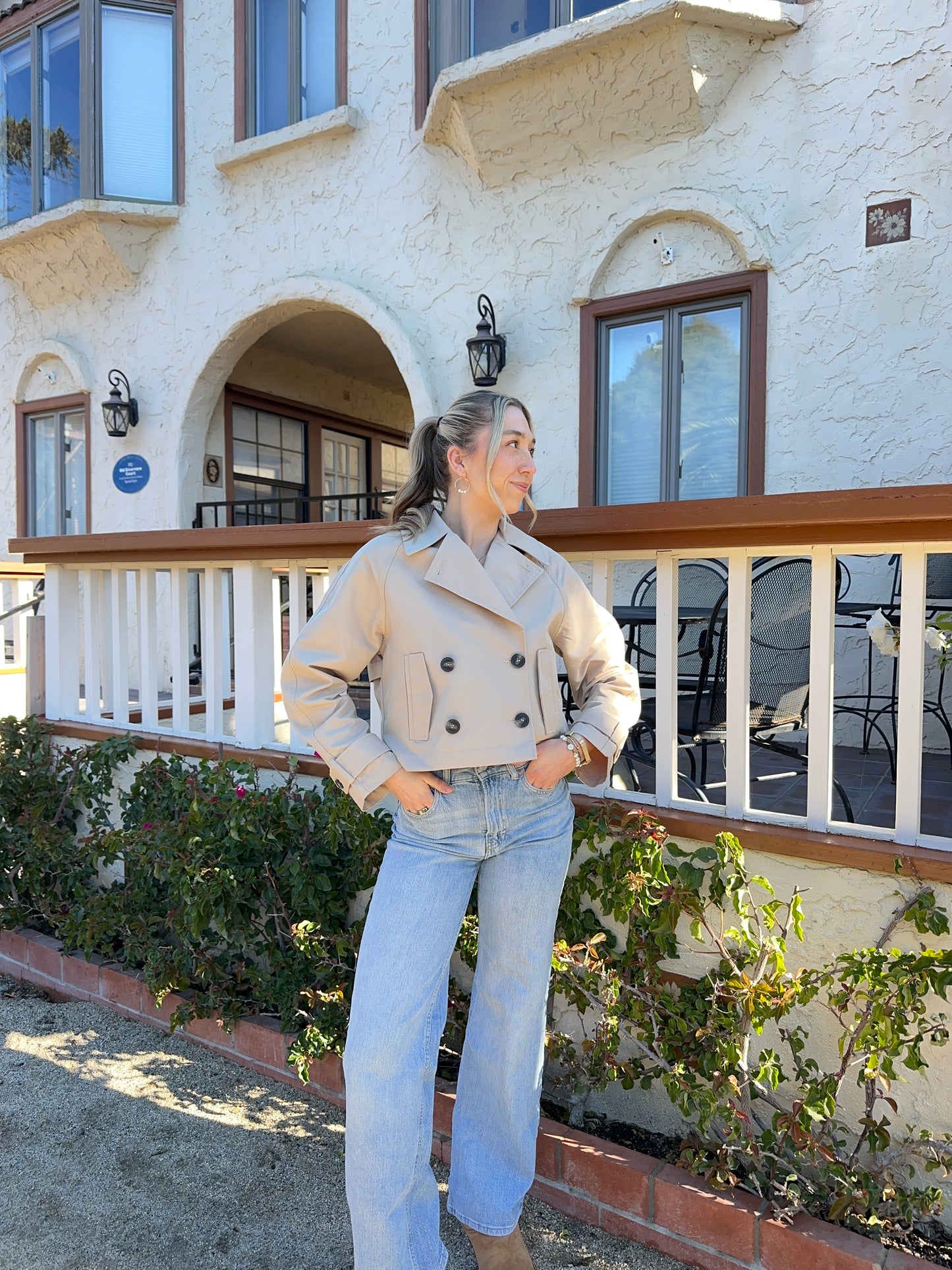 HARRIET CROPPED TRENCH COAT | Jules Street
