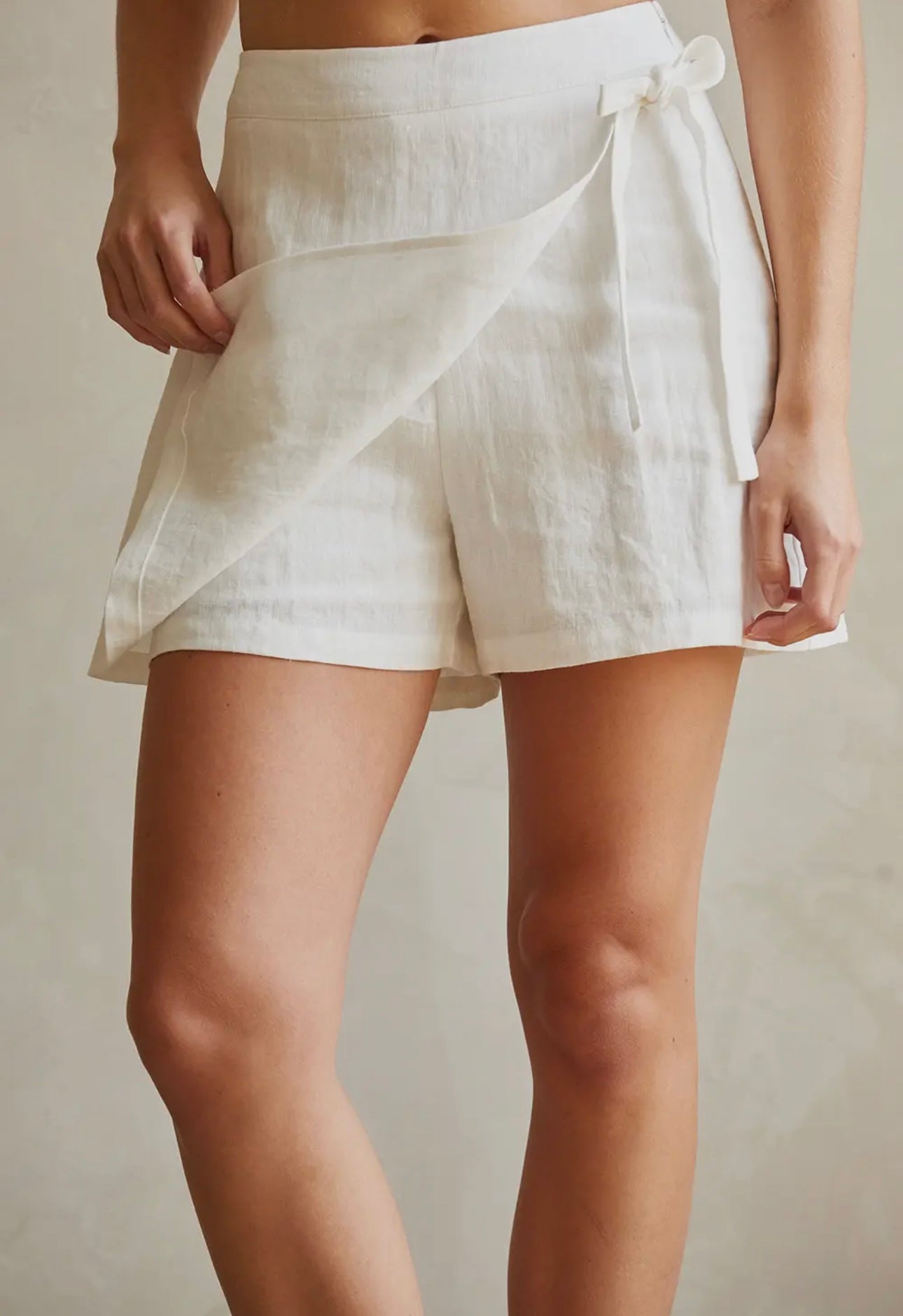 SIERRA LINEN WRAP SKORT | Jules Street Boutique
