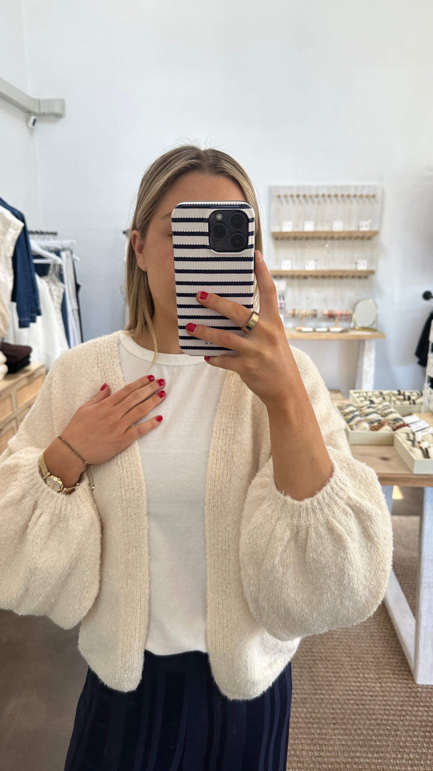 CHLOE BELL SLEEVE CARDIGAN