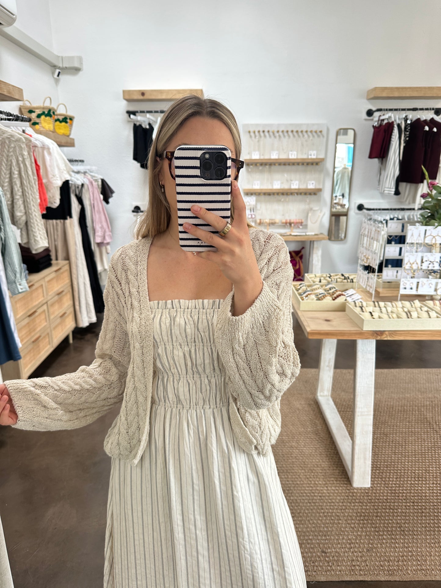 CROPPED KNIT CARDIGAN | Jules Street Boutique