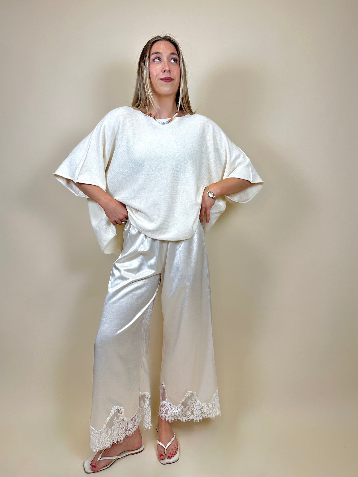 Batwing Sweater Ivory