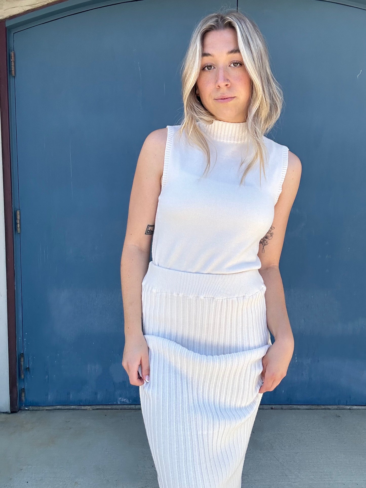 Ivy Skirt Beige | Jules Street Boutique