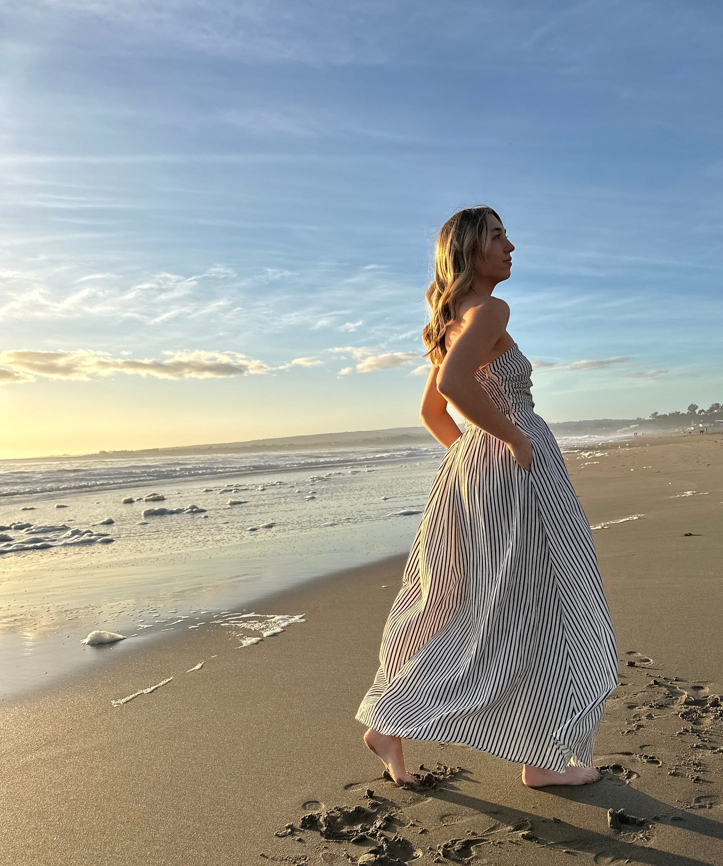 Colette Striped Maxi Dress | Jules Street Boutique