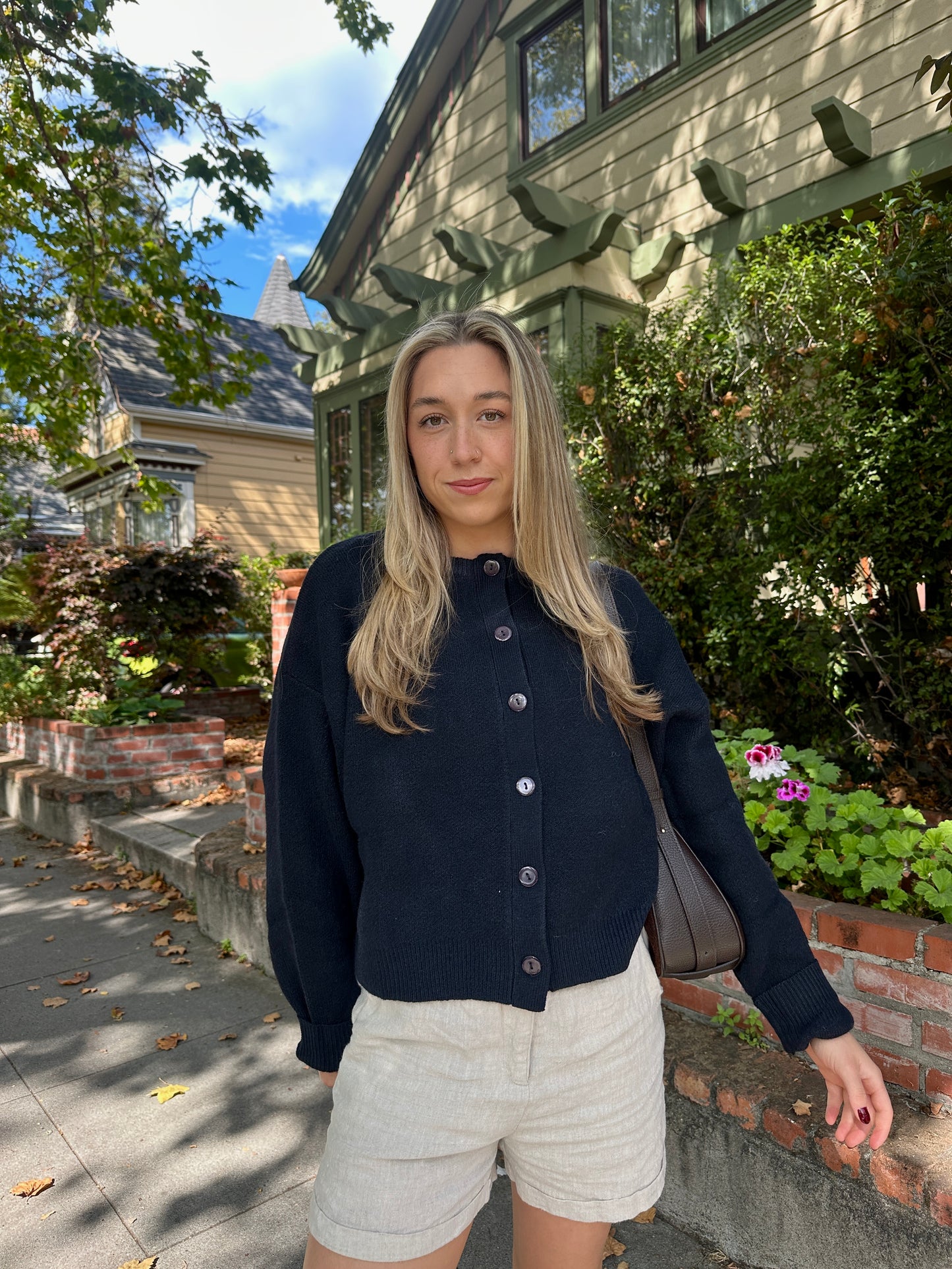 OLIVIA CARDIGAN NAVY | Jules Street Boutique