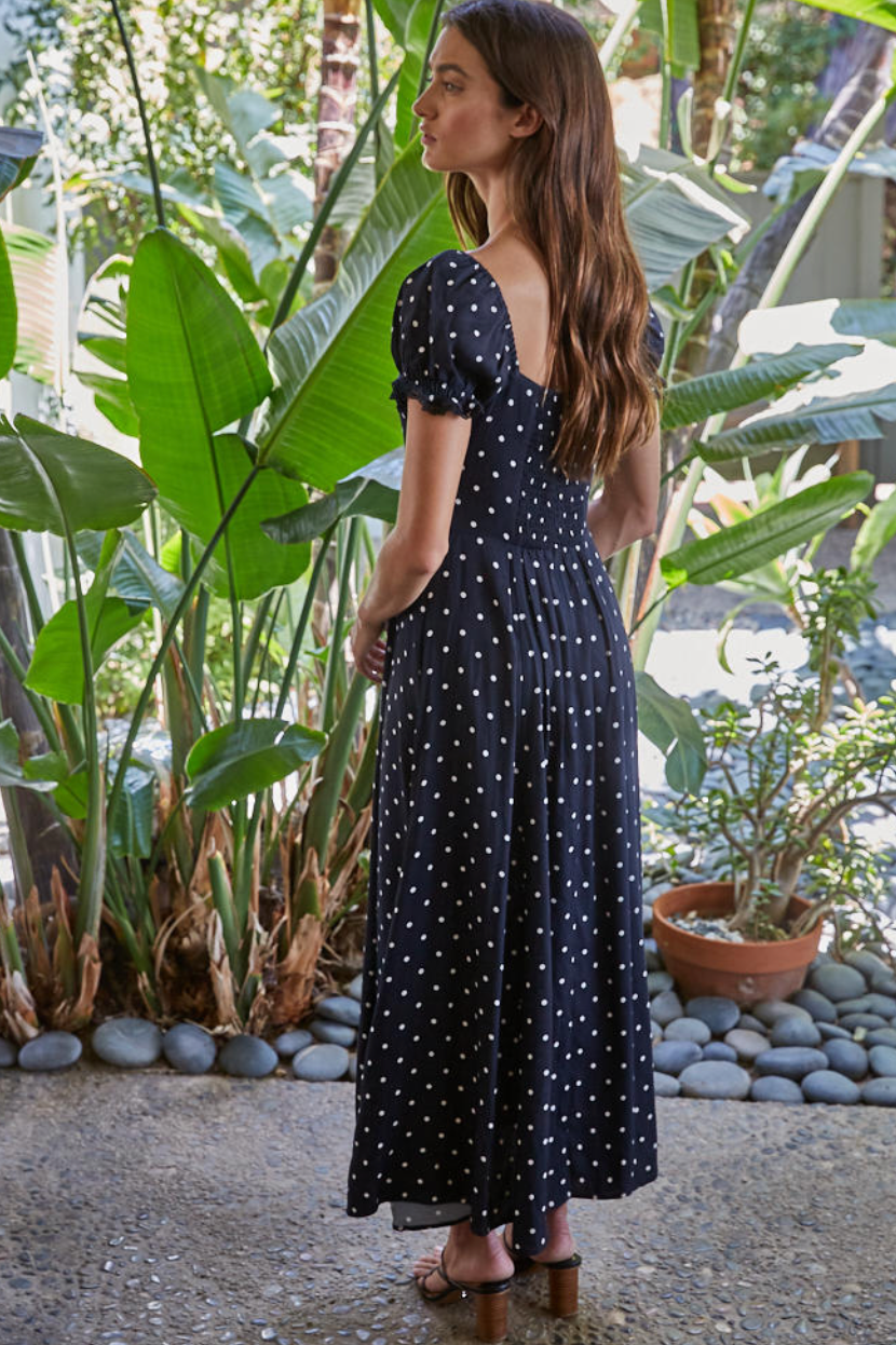 Penelope Polka Dot Lace Dress