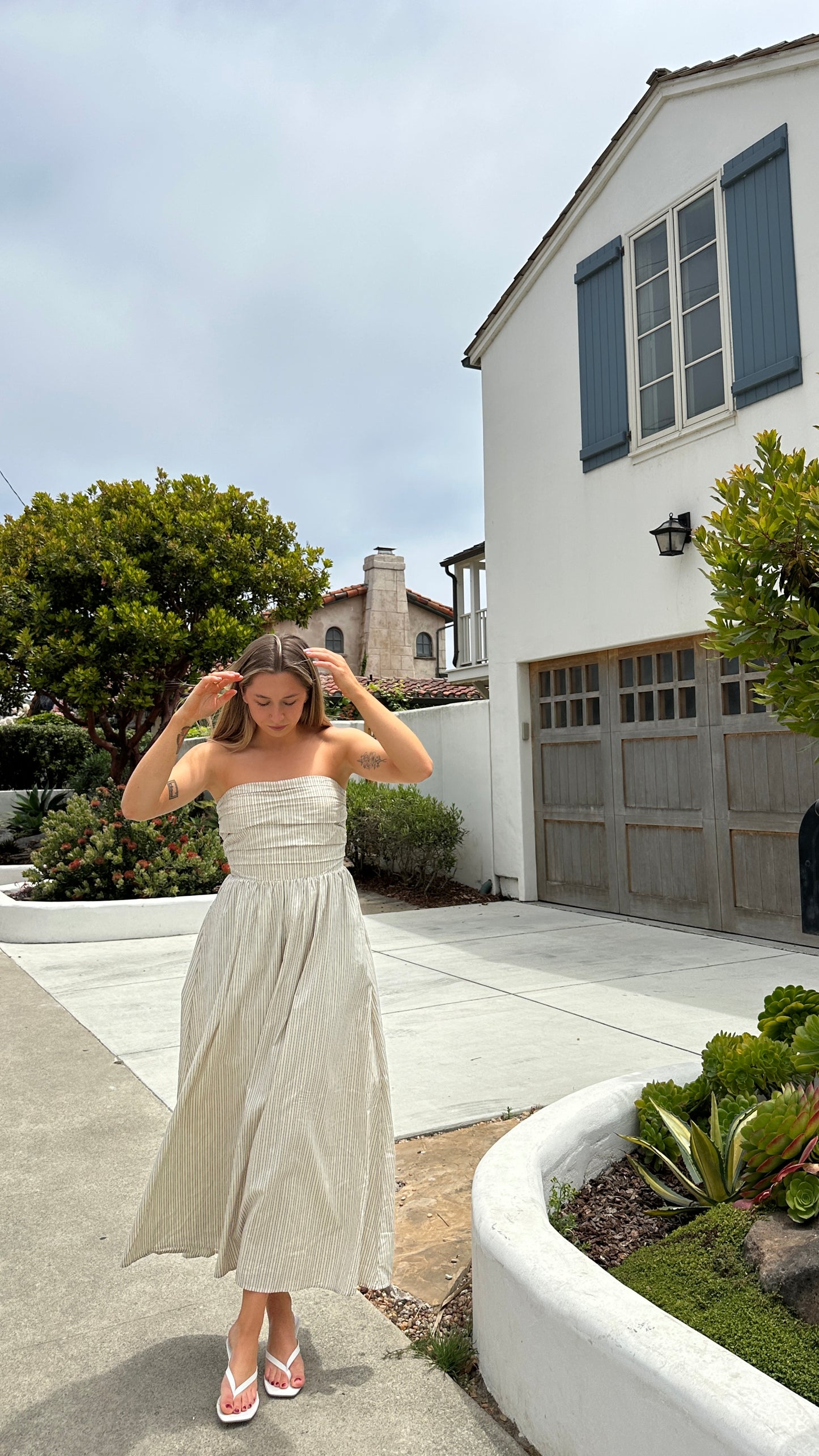 Rosa Striped Maxi Dress