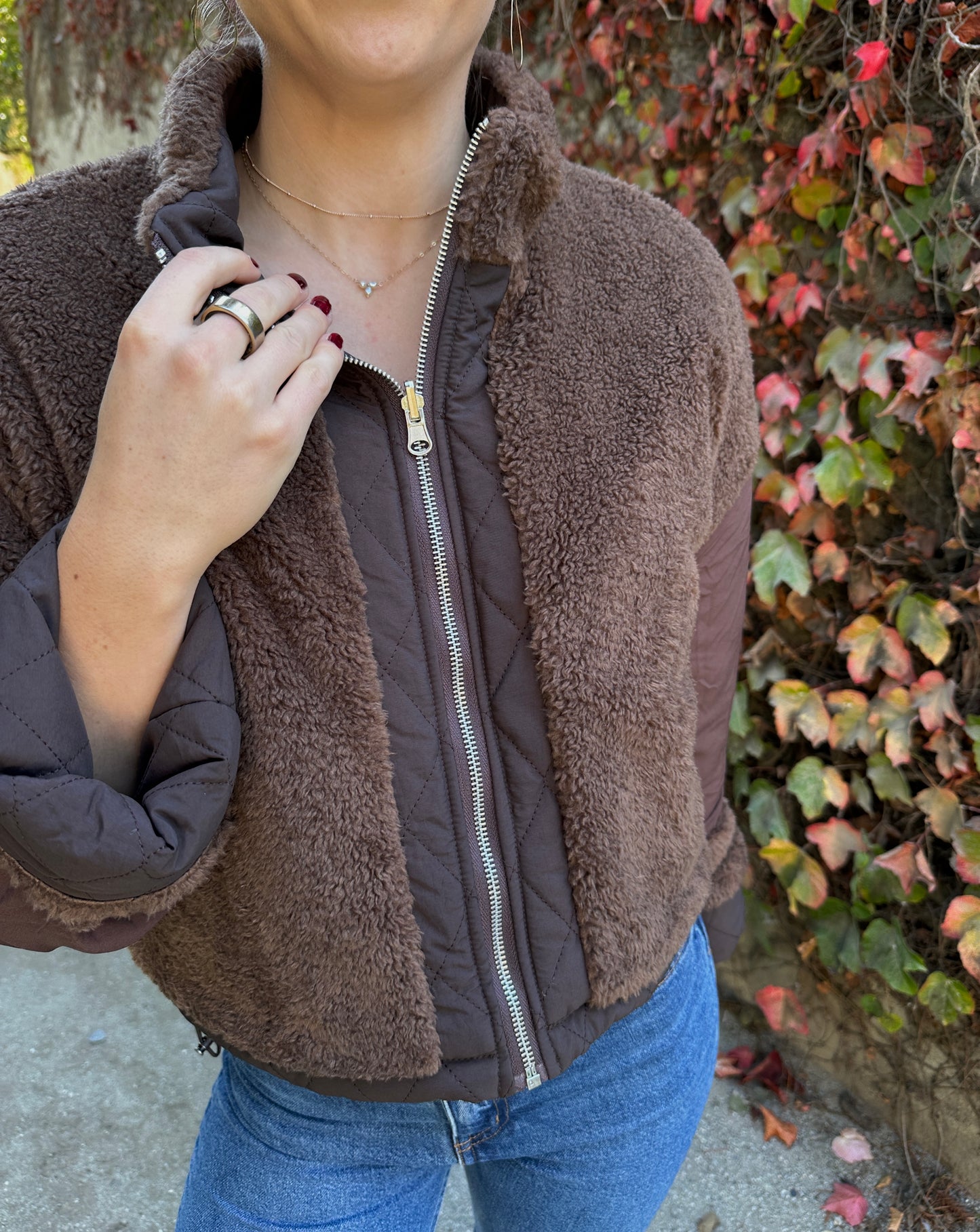 RACHEL REVERSIBLE JACKET BROWN