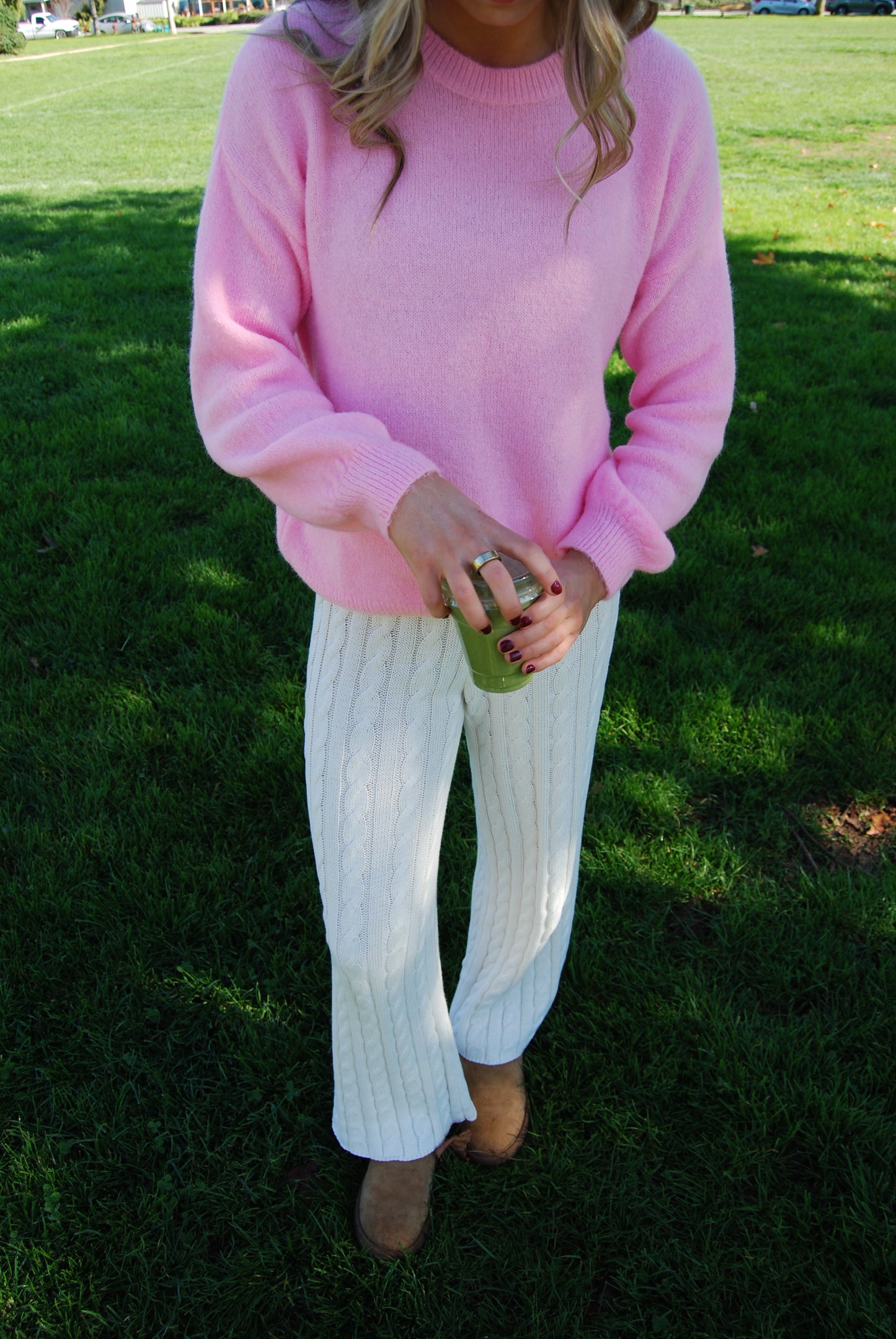 PRETTY IN PINK SWEATER