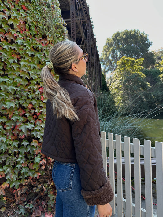 RACHEL REVERSIBLE JACKET BROWN