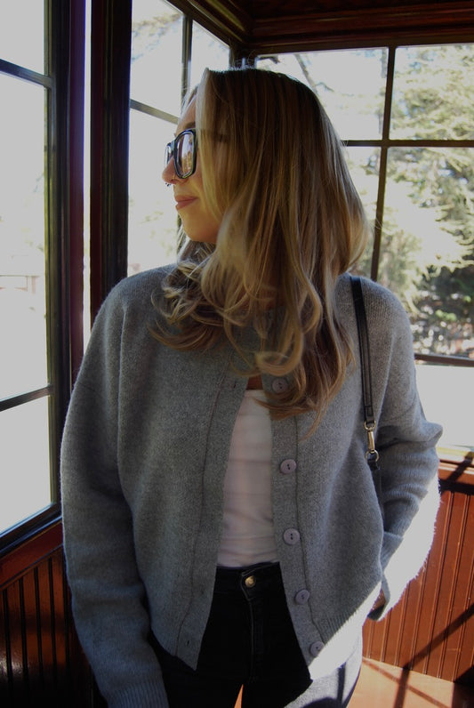 CLASSIC CARDIGAN GREY