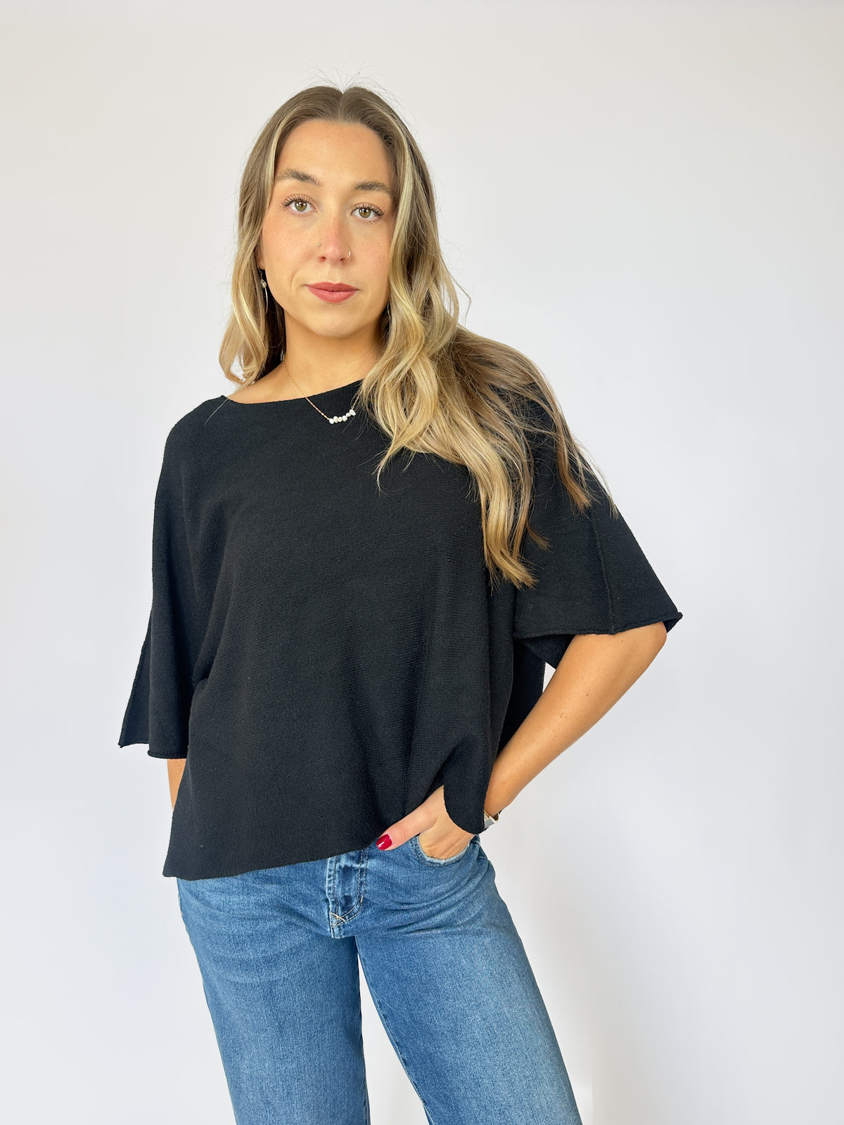 Batwing Sweater Black