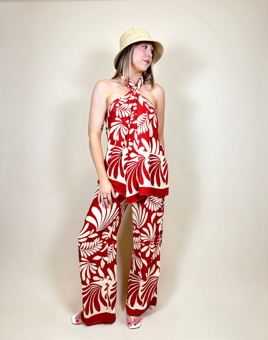 Acacia Pants Red