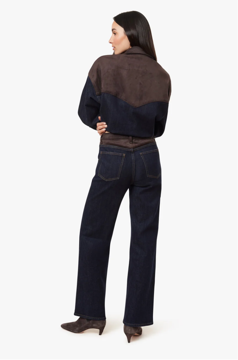 Blaine Suede Mix Denim