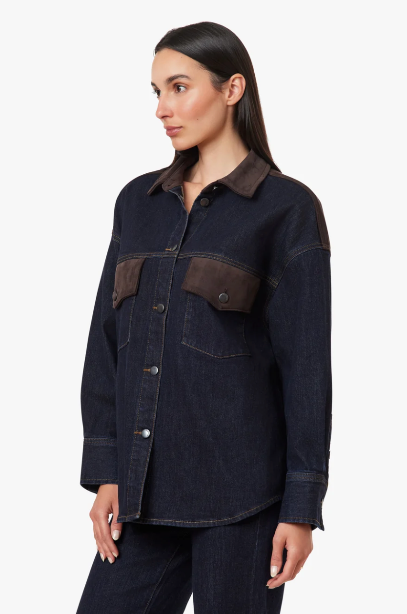 Blaine Suede Shirt Jacket