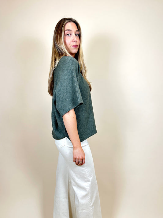 Batwing Sweater Army Green