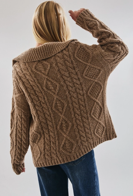 CABLE KNIT CARDIGAN | Jules Street Boutique
