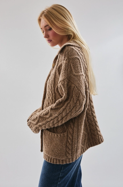 CABLE KNIT CARDIGAN | Jules Street Boutique