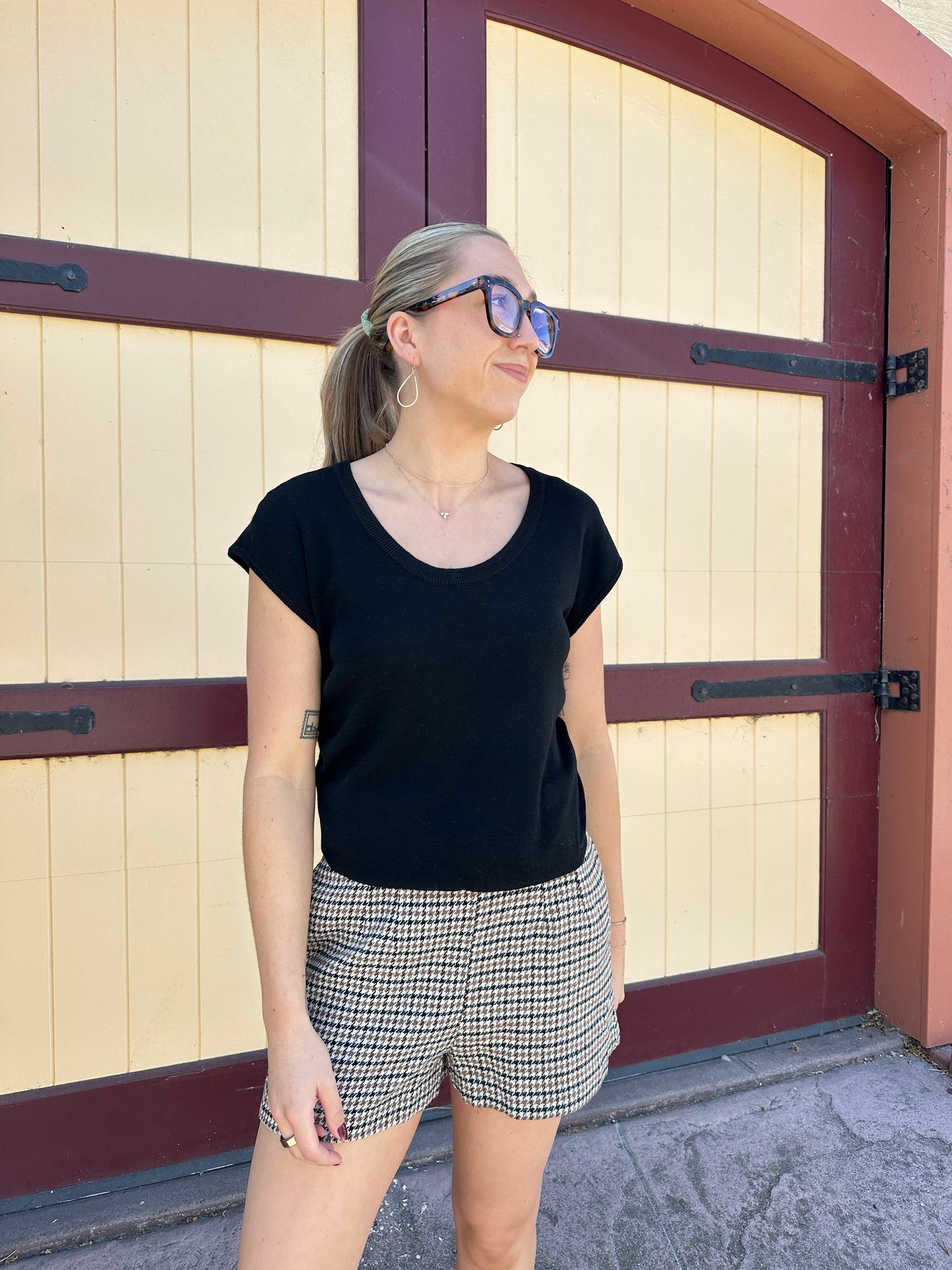 CAP SLEEVE LOOSE FIT TOP | Jules Street Boutique