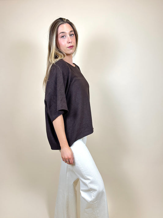 Batwing Sweater Chocolate Brown
