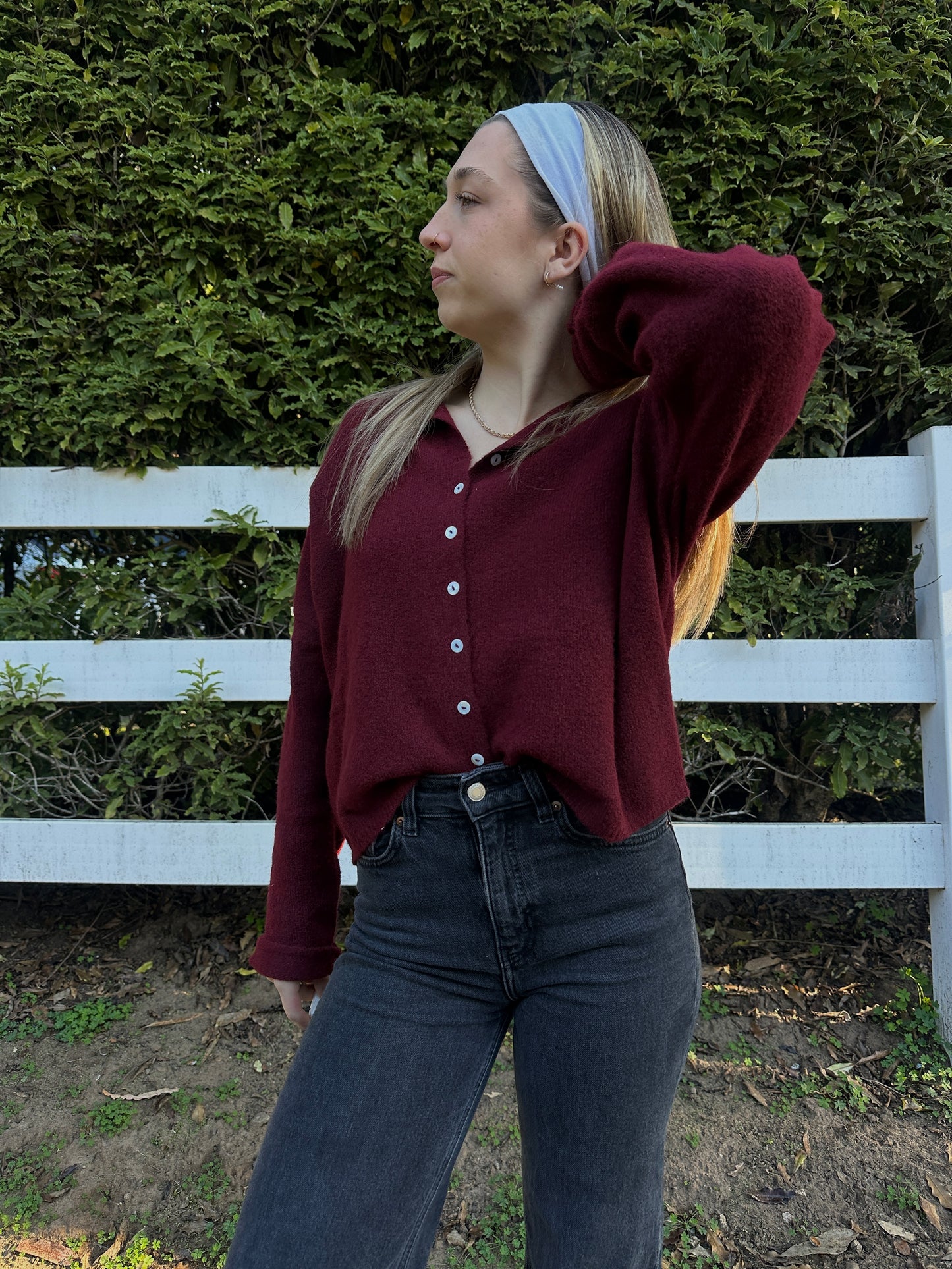 CLASSIC CARDIGAN WINE