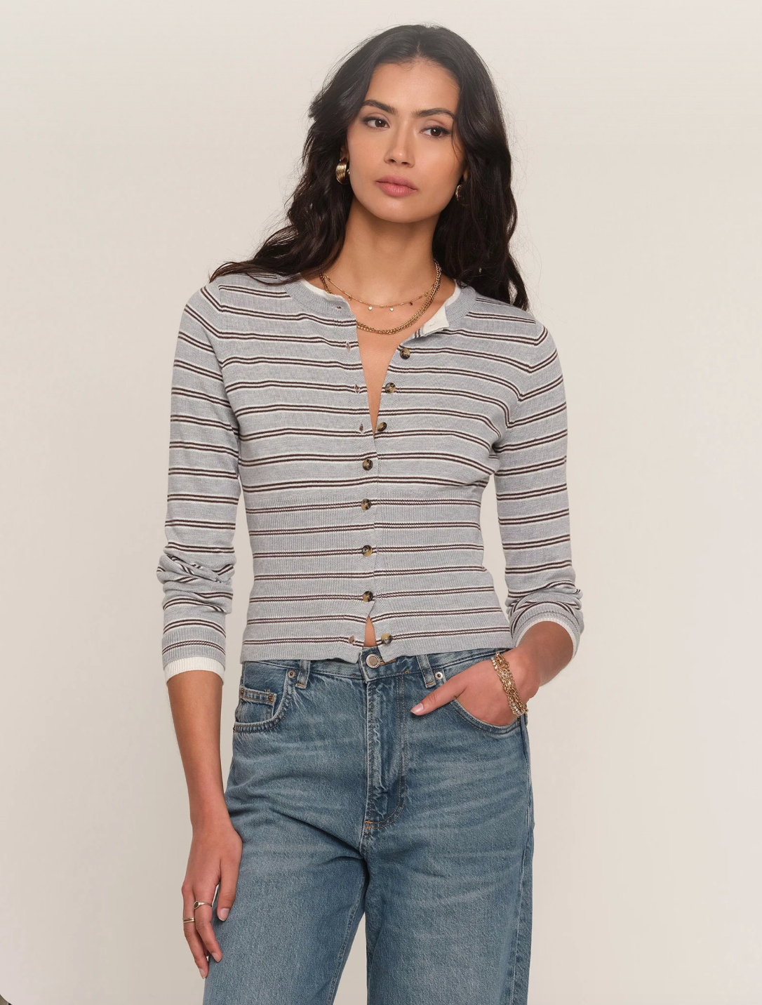 Cammi Striped Cardigan