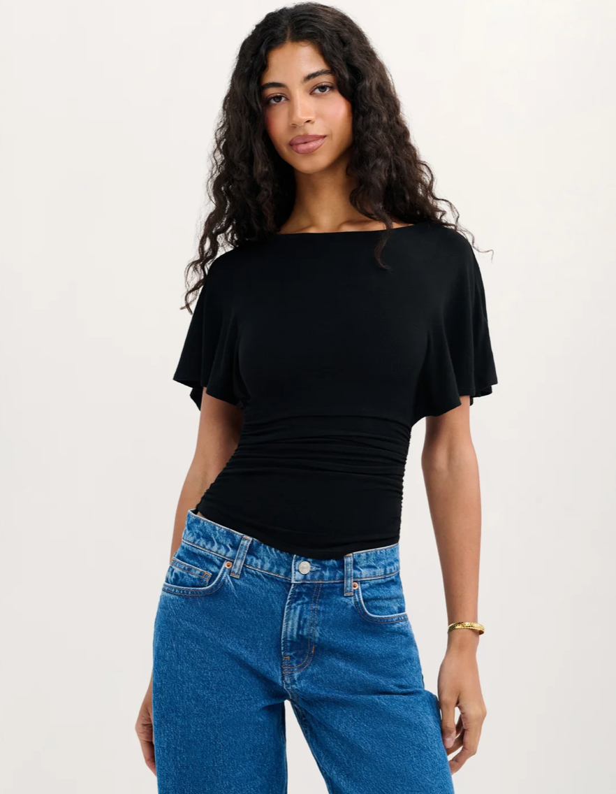 Classique Black Batwing Top