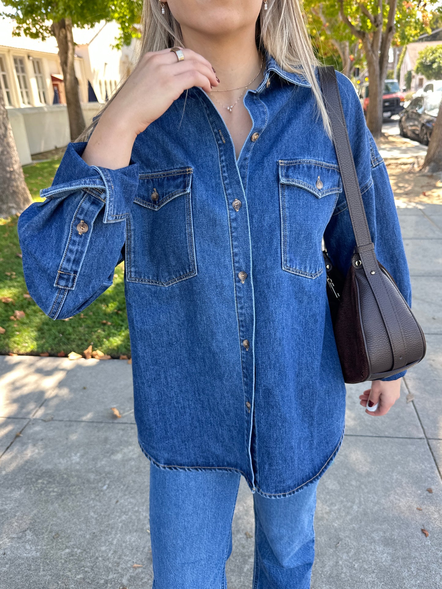 DENA DENIM SHACKET