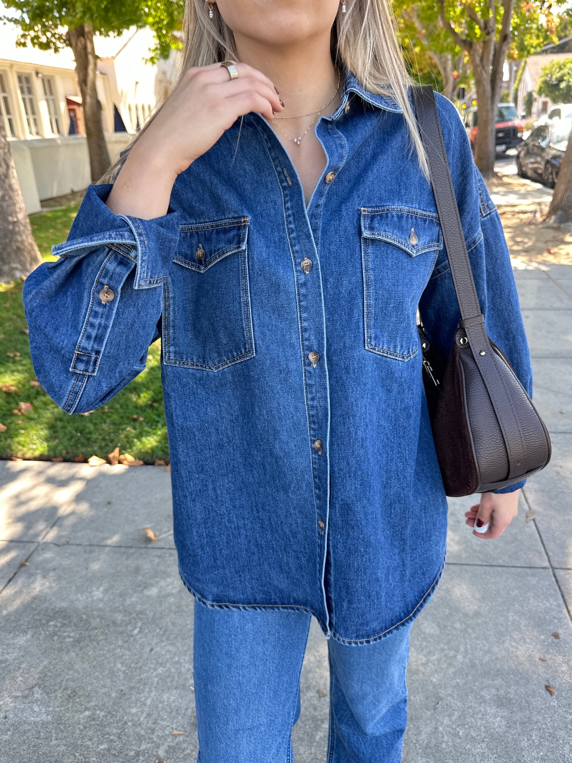 DENA DENIM SHACKET
