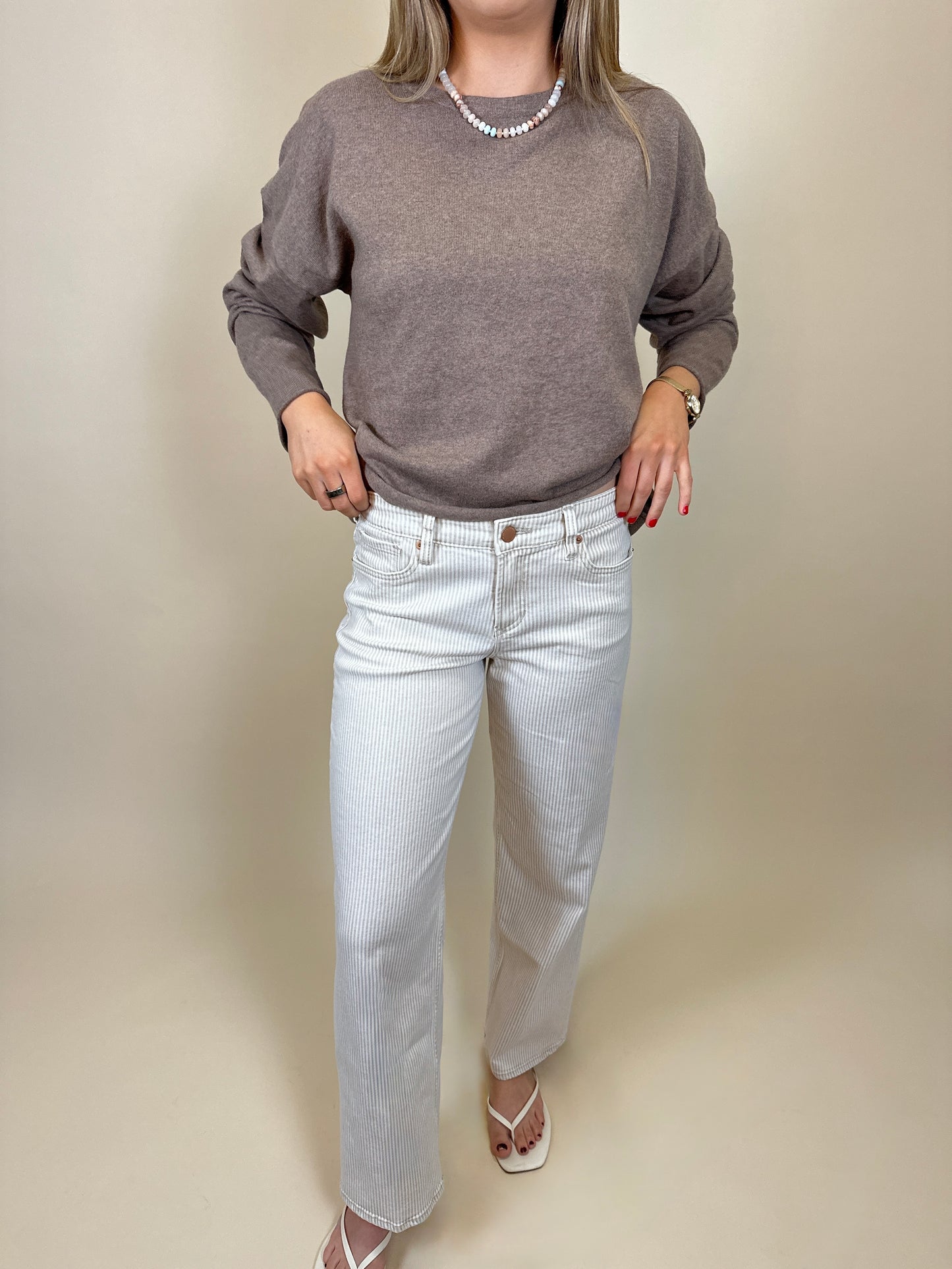 Taylor Jeans Sand Stripe
