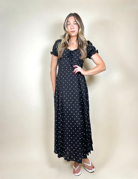 Penelope Polka Dot Lace Dress