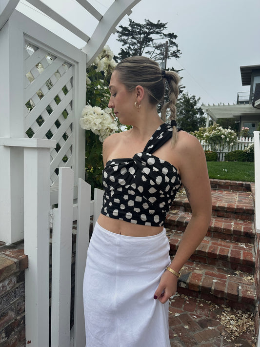 Polka Cross Top | Jules Street Boutique