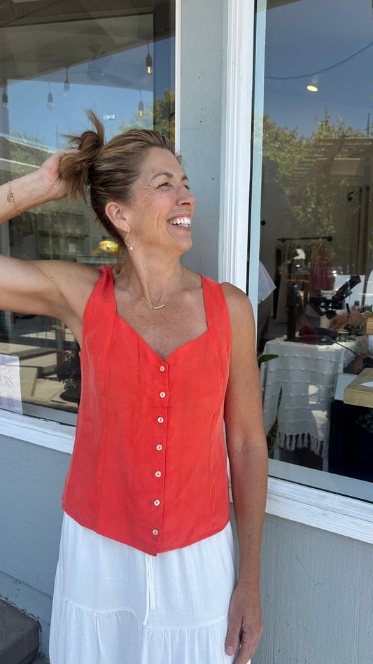 FIONA SWEETHEART TOP