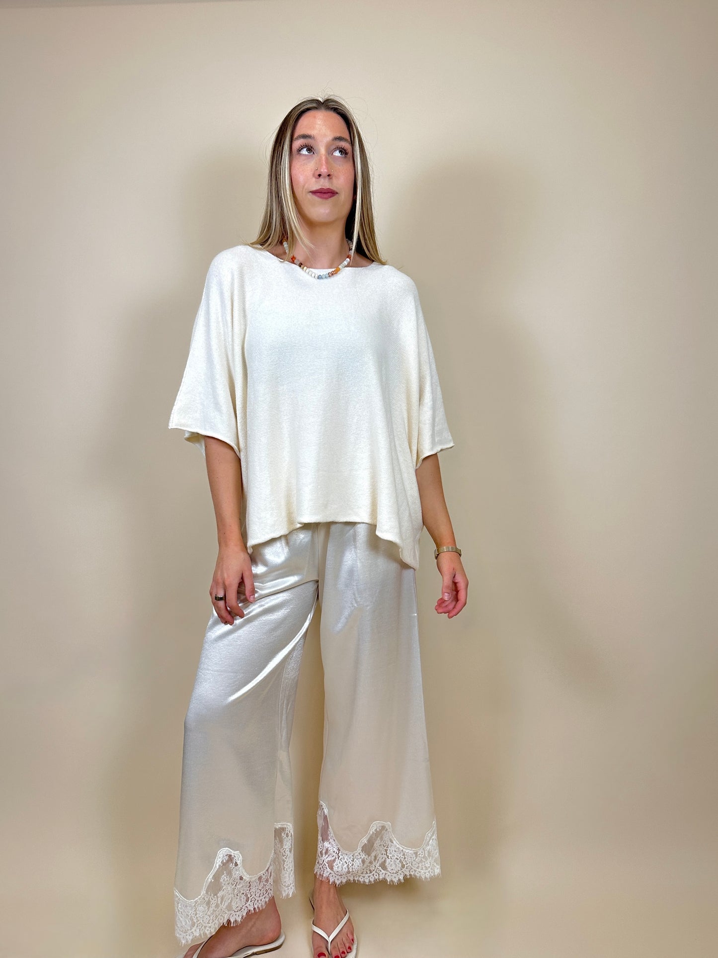 Batwing Sweater Ivory