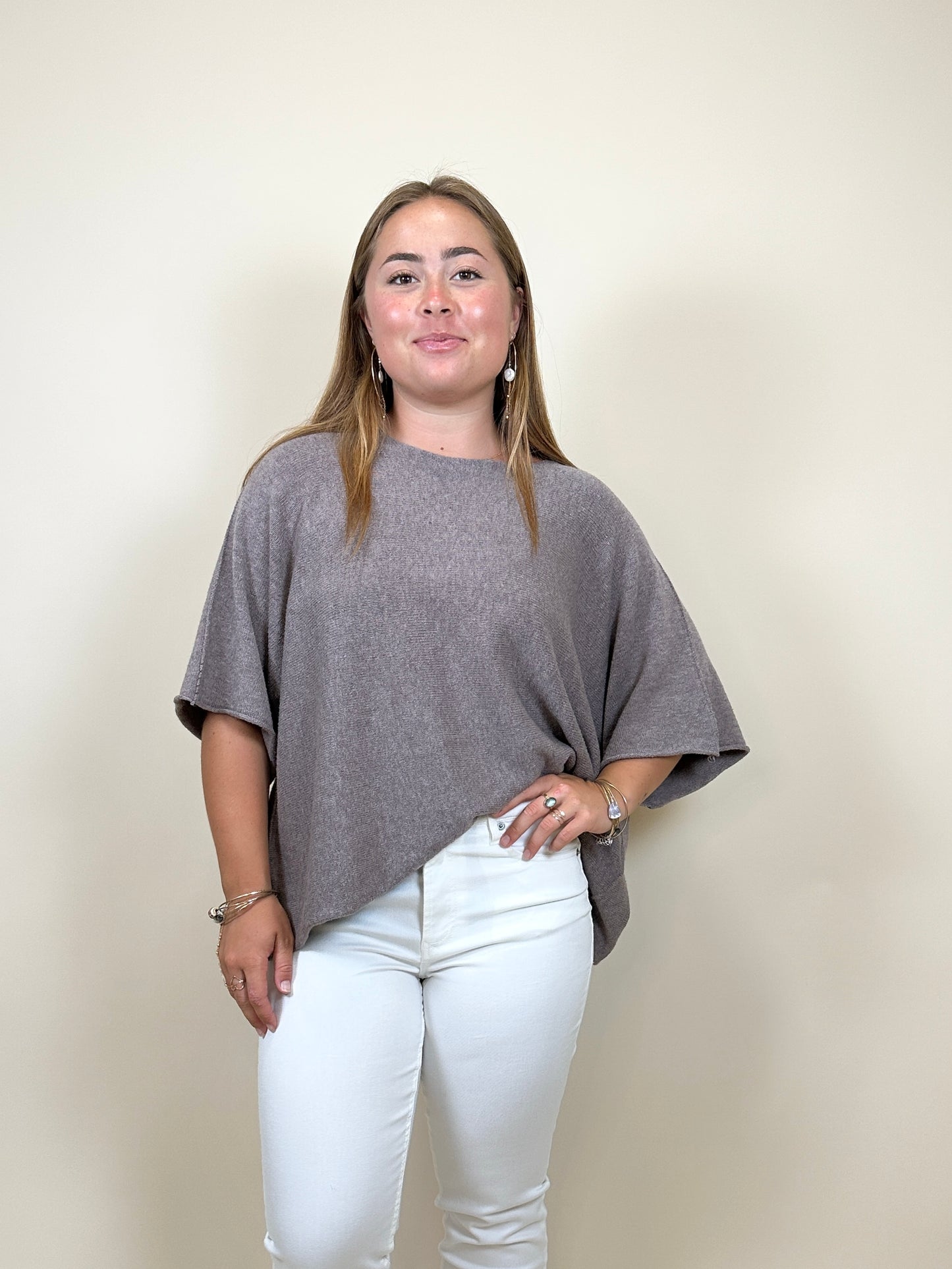 Batwing Sweater Taupe