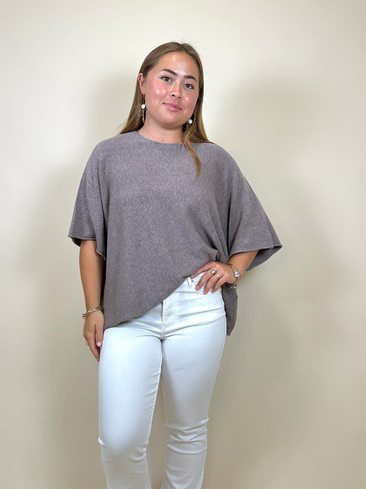Batwing Sweater Taupe