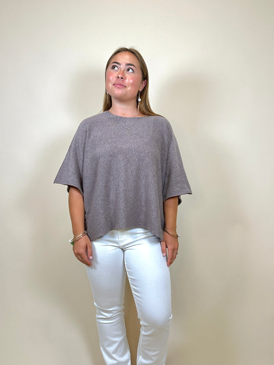 Batwing Sweater Taupe