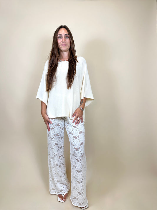 Batwing Sweater Ivory