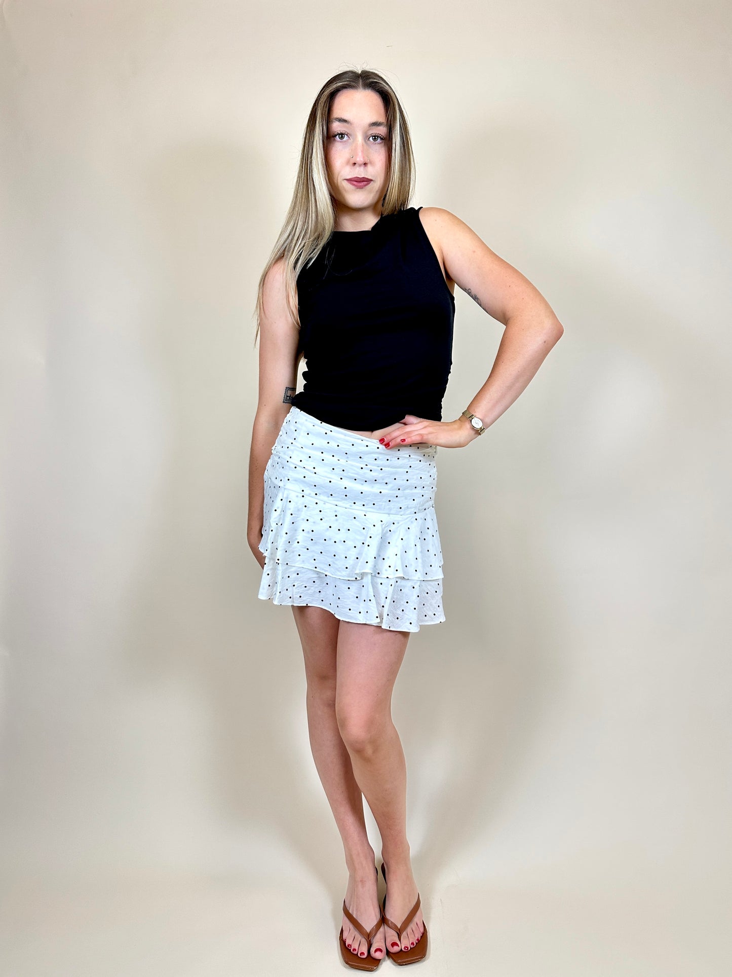 Eliza Polka Dot Skirt