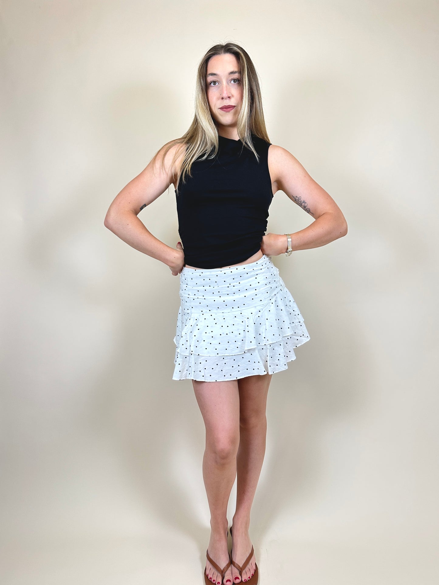 Eliza Polka Dot Skirt