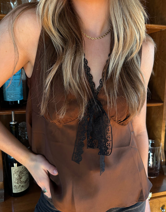 SCARLETT SATIN BLOUSE