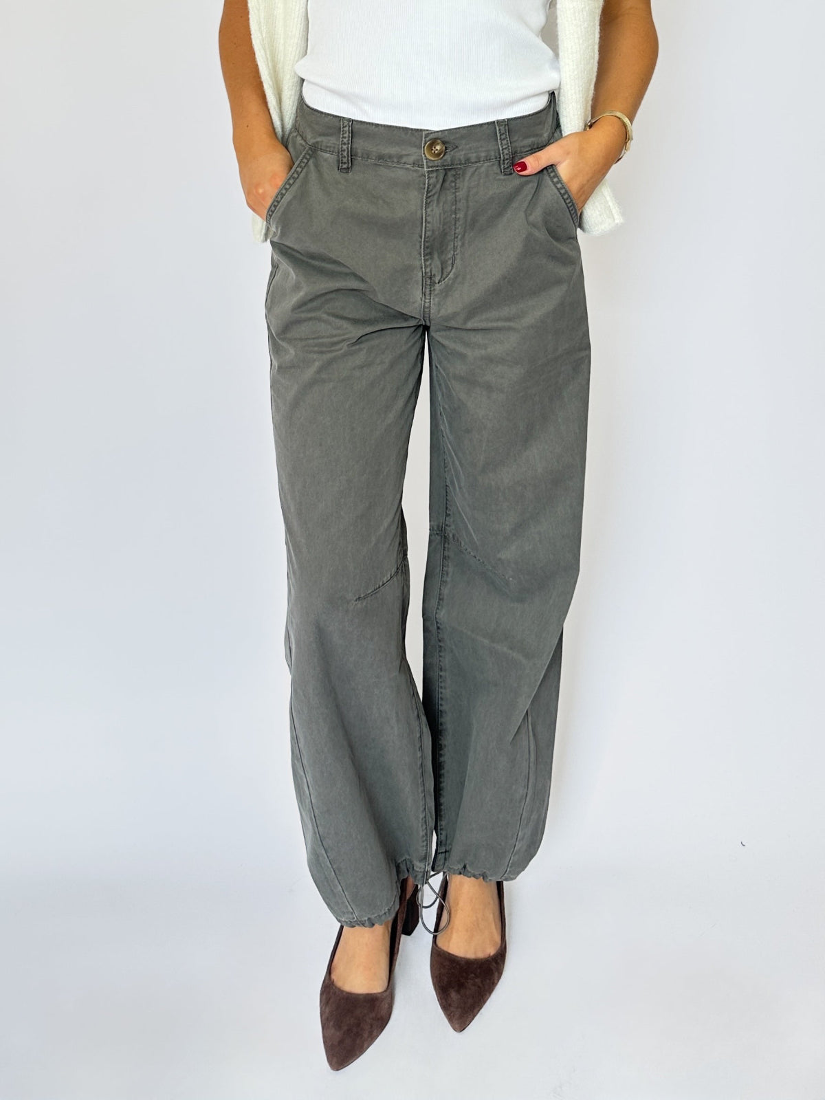 Alyssa Cargo Pant Grey