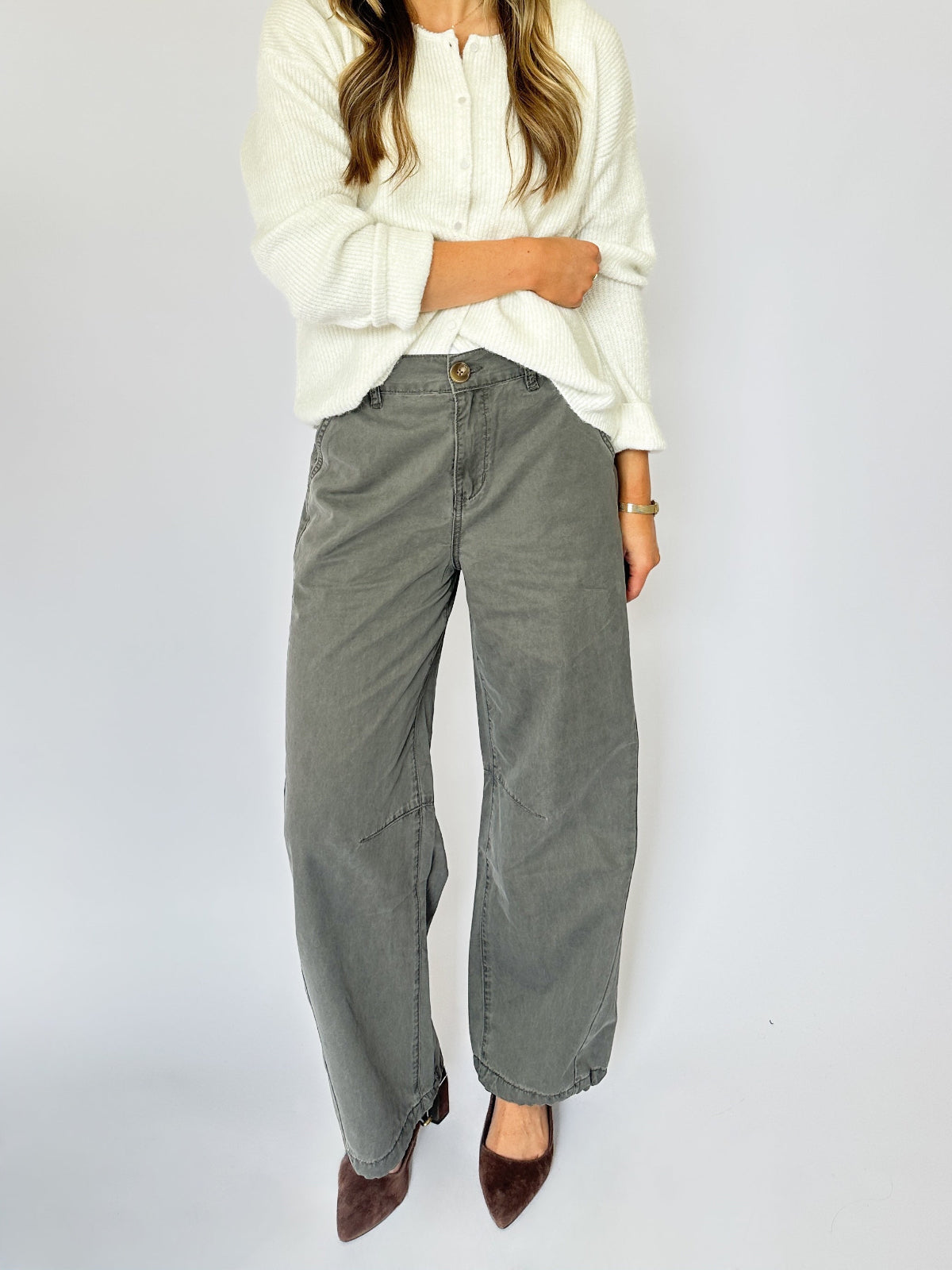 Alyssa Cargo Pant Grey